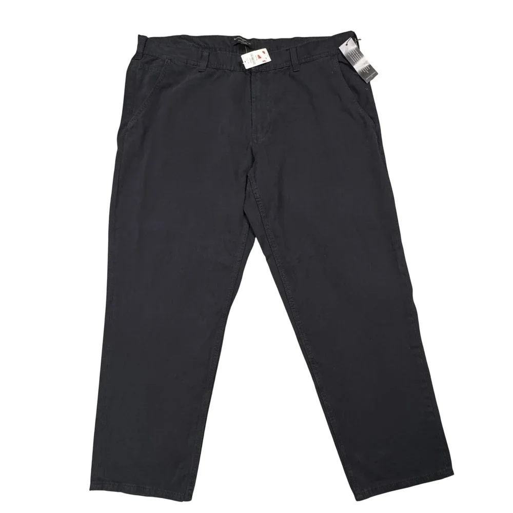 NWT Banana Republic Athletic Fit Mens Black Chinos Pants‎ Tag Size 38x32